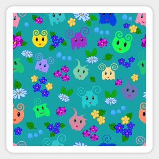 Monsters pattern Sticker